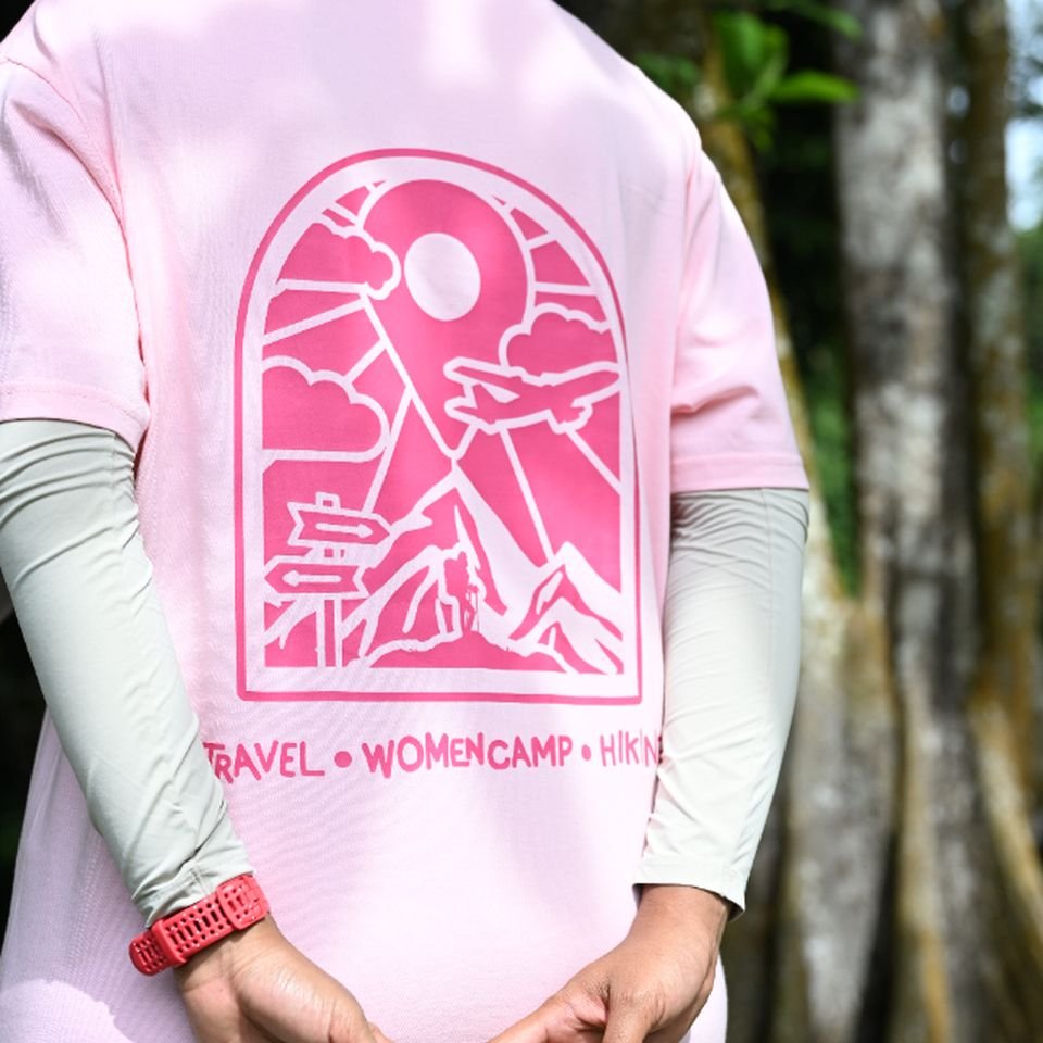 (Merchandise) Ready Stock: Pink Cotton Pajelin & Odi Tshirt (Short Sleeve)