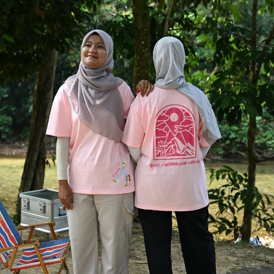 (Merchandise) Ready Stock: Pink Cotton Pajelin & Odi Tshirt (Short Sleeve)