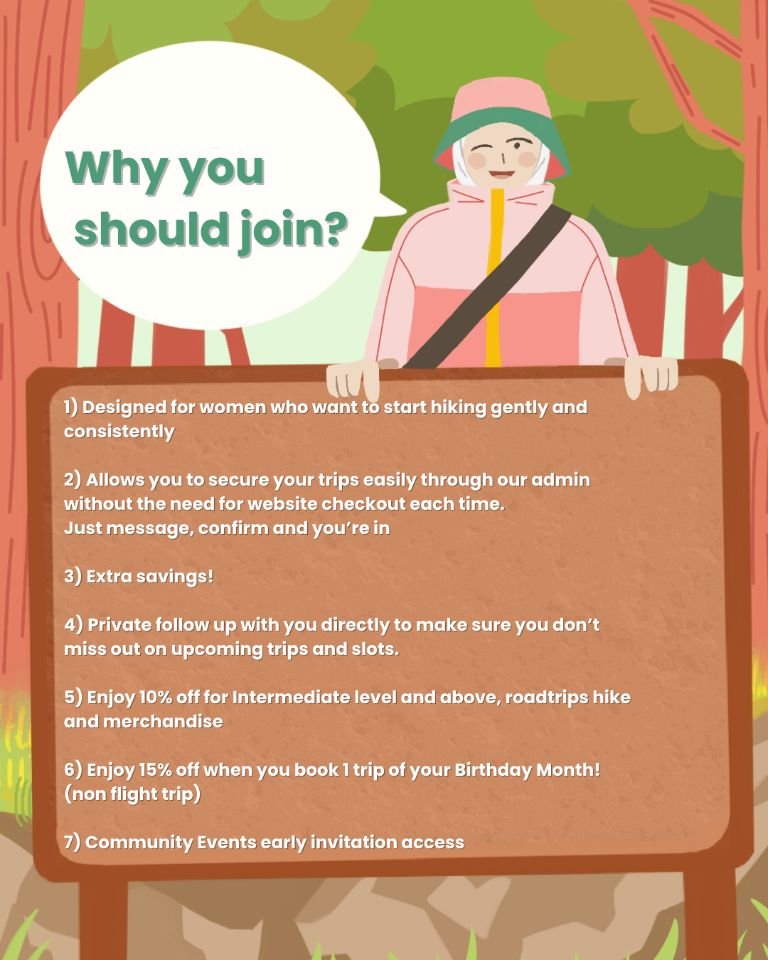 Membership Pass 2026 : Women 1 Month 1 Hike Club
