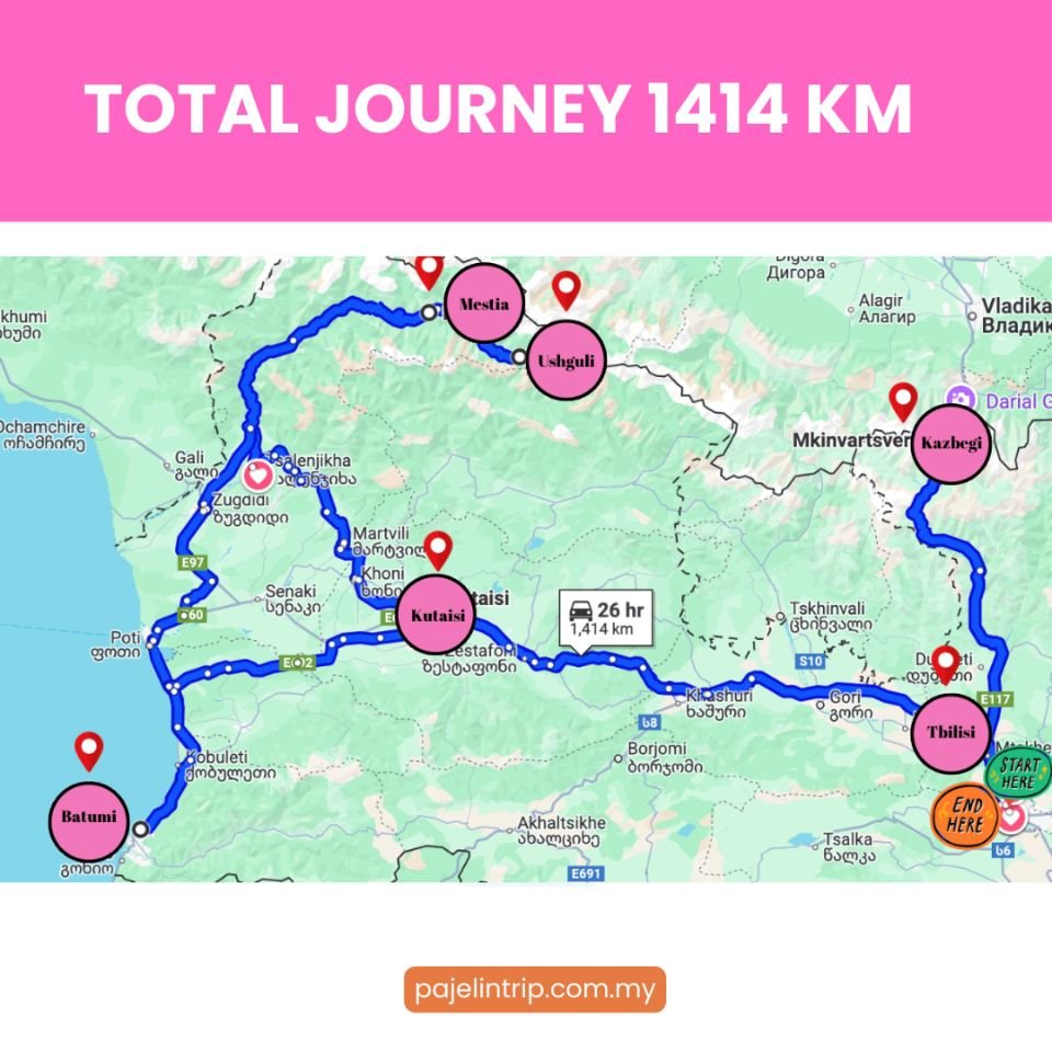 Georgia Roadtrip Caucasus Mountain villages and Black Sea beaches 9 Days 8 Night (non-camping)