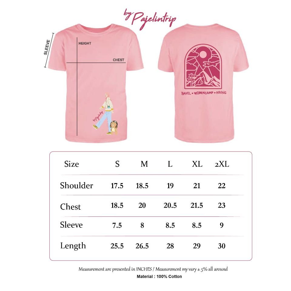 (Merchandise) Ready Stock: Pink Cotton Pajelin & Odi Tshirt (Short Sleeve)