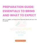 WOMEN 1 MONTH 1 HIKE CLUB POLICIES